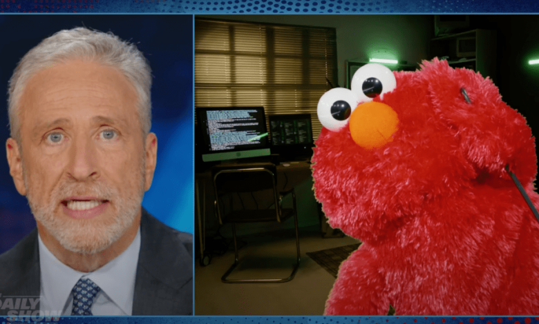 Jon Stewart’s ‘Sesame Street’ Spoof Addresses Elmo’s Tweets, With Muppet Saying He’s “Alt-Right” So ...